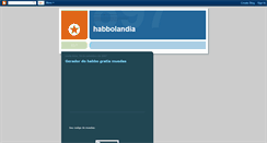 Desktop Screenshot of habby-landia.blogspot.com