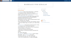 Desktop Screenshot of marriageforkeralas.blogspot.com
