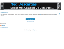 Tablet Screenshot of neodescargas.blogspot.com