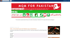 Desktop Screenshot of mqm4pakistan.blogspot.com