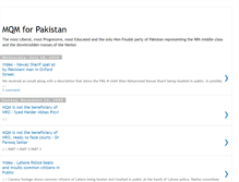 Tablet Screenshot of mqm4pakistan.blogspot.com