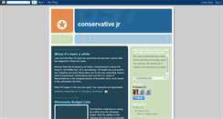 Desktop Screenshot of conservativejr.blogspot.com
