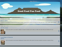 Tablet Screenshot of good-food-fun-food.blogspot.com