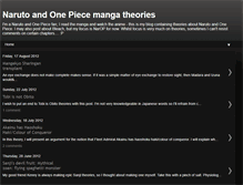 Tablet Screenshot of narutoonepiecetheories.blogspot.com