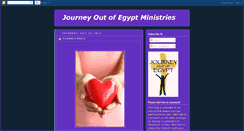 Desktop Screenshot of journeyoutofegypt.blogspot.com