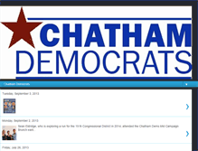 Tablet Screenshot of chathamdemocrats.blogspot.com