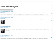 Tablet Screenshot of hits-lyrics.blogspot.com