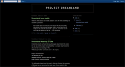 Desktop Screenshot of dreamlandproject.blogspot.com