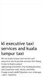 Mobile Screenshot of myexecutivetaxi.blogspot.com