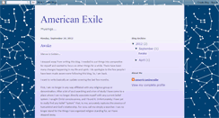 Desktop Screenshot of americanexile.blogspot.com