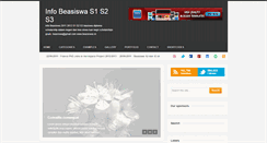 Desktop Screenshot of beasiswas123.blogspot.com