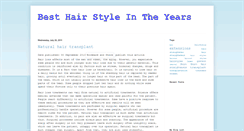 Desktop Screenshot of best-hair-style-in-the-years.blogspot.com