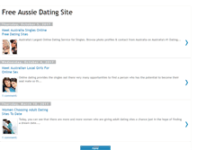 Tablet Screenshot of freeaussiedatingsite.blogspot.com
