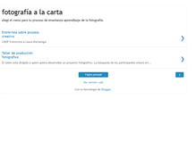 Tablet Screenshot of fotografiaalacarta.blogspot.com