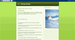 Desktop Screenshot of cheap-airfare-flight-ticket.blogspot.com