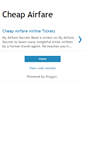 Mobile Screenshot of cheap-airfare-flight-ticket.blogspot.com