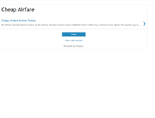 Tablet Screenshot of cheap-airfare-flight-ticket.blogspot.com