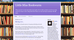 Desktop Screenshot of littlemissbookwurm.blogspot.com