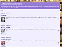 Tablet Screenshot of littlemissbookwurm.blogspot.com