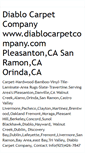 Mobile Screenshot of diablocarpetcompany.blogspot.com