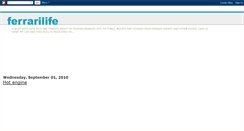 Desktop Screenshot of ferrarilife.blogspot.com