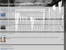 Tablet Screenshot of kevyetkilometrit.blogspot.com