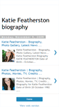 Mobile Screenshot of biography-katie-featherston.blogspot.com