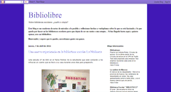 Desktop Screenshot of bibliolibrebibliotecaescolar.blogspot.com