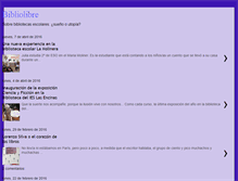 Tablet Screenshot of bibliolibrebibliotecaescolar.blogspot.com