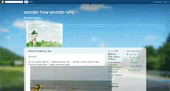 Desktop Screenshot of iwonderhowiwonderwhy-ayu.blogspot.com