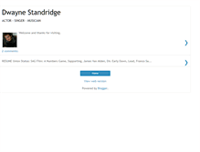 Tablet Screenshot of dwaynestandridge.blogspot.com