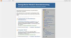 Desktop Screenshot of demografischer-wandel.blogspot.com