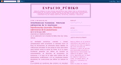 Desktop Screenshot of espaciopubiko.blogspot.com