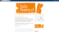 Desktop Screenshot of blogsoloteatro.blogspot.com