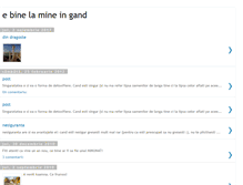 Tablet Screenshot of e-bine-la-mine-in-gand.blogspot.com