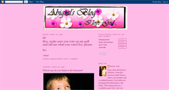 Desktop Screenshot of abigailkruse.blogspot.com