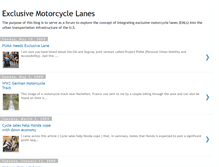 Tablet Screenshot of exclusivemotorcyclelanes.blogspot.com