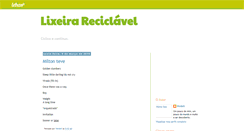 Desktop Screenshot of lixeirareciclavel.blogspot.com