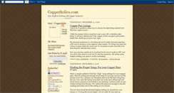 Desktop Screenshot of copperholics.blogspot.com