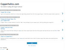 Tablet Screenshot of copperholics.blogspot.com
