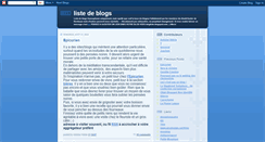Desktop Screenshot of blogliste.blogspot.com