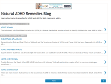 Tablet Screenshot of naturaladhdremedies.blogspot.com