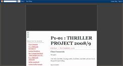 Desktop Screenshot of 01thrillerproject08.blogspot.com
