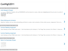 Tablet Screenshot of conhigh2011.blogspot.com