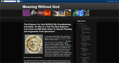 Desktop Screenshot of meaningwithoutgodproject.blogspot.com