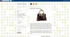 Desktop Screenshot of fashiondrops.blogspot.com