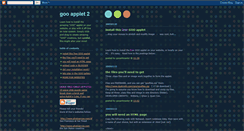 Desktop Screenshot of gooapplet2.blogspot.com