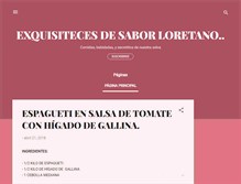 Tablet Screenshot of cocinaloretana.blogspot.com