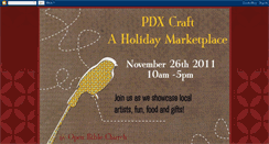 Desktop Screenshot of pdxcraftaholidaymarketplace.blogspot.com