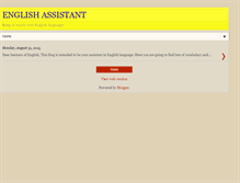 Tablet Screenshot of englishassistant.blogspot.com